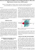 Cover page: Electron Cloud induced instabilities in the Fermilab Main Injector (MI) for the High 
Intensity Neutrino Source (HINS) project