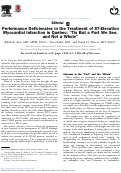 Cover page: Performance Deficiencies in the Treatment of ST-Elevation Myocardial Infarction in Québec: “Tis But a Part We See, and Not a Whole”