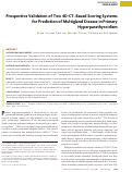 Cover page: Prospective Validation of Two 4D-CT–Based Scoring Systems for Prediction of Multigland Disease in Primary Hyperparathyroidism