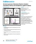 Cover page: Ancient genomes illuminate Eastern Arabian population history and adaptation against malaria.