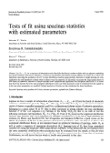 Cover page: Tests of fit using spacings statistics with estimated parameters