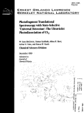 Cover page: Photofragment Translational Spectroscopy with State-Selective 'Universal Detection': The Ultraviolet Photodissociation of CS2