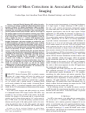 Cover page: Center-of-Mass Corrections in Associated Particle Imaging