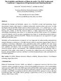 Cover page: The solubility and kinetics of minerals under CO2-EGS geothermal conditions: Comparison of experimental and modeling results