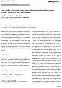 Cover page: Laser-induced acoustic wave generation/propagation/interaction in water in various internal channels