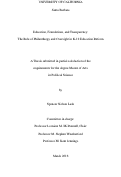 Cover page: Education, Foundations, and Transparency: The Role of Philanthropy and Oversight in K-12 Education Reform