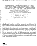 Cover page: PRad-II: A New Upgraded High Precision Measurement of the Proton Charge Radius