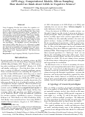 Cover page: GPT-ology, Computational Models, Silicon Sampling: How should we think about LLMs in Cognitive Science?