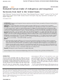 Cover page of Estimated human intake of endogenous and exogenous hormones from beef in the United States