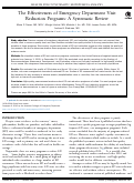 Cover page: The Effectiveness of Emergency Department Visit Reduction Programs: A Systematic Review.