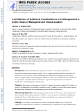Cover page: Contributions of relational coordination to care management in accountable care organizations
