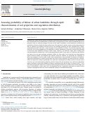 Cover page: Assessing probability of failure of urban landslides through rapid characterization of soil properties and vegetation distribution