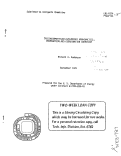 Cover page: TRIS (HEXAMETHYILDISILYLAMIDO) URANIUM (III); PREPARATION AND COORDINATION CHEMISTRY