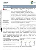 Cover page: Bimetallic iron–iron and iron–zinc complexes of the redox-active ONO pincer ligand