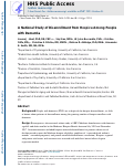 Cover page: A national study of disenrollment from hospice among people with dementia.