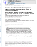 Cover page: Association of bone mineral density with hemoglobin and change in hemoglobin among older men and women: The Cardiovascular Health Study