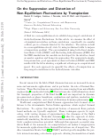 Cover page: On the suppression and distortion of non-equilibrium fluctuations by transpiration