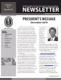 Cover page: President's Message December 2010