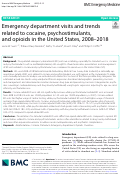 Cover page: Emergency department visits and trends related to cocaine, psychostimulants, and opioids in the United States, 2008–2018