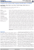 Cover page: Insights into multimodal imaging classification of ADHD