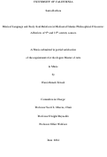 Cover page: Musical Language and Body-Soul Relations in Mediaeval Islamic Philosophical Discourse: A Review of 9th and 10th century sources