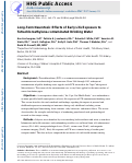 Cover page: Long-term Neurotoxic Effects of Early-life Exposure to&nbsp;Tetrachloroethylene-contaminated Drinking Water