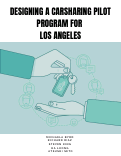 Cover page of Designing a Carsharing Pilot Program for Los Angeles