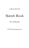 Cover page: Sketch Book