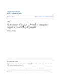 Cover page: Movements of Lingcod (Ophiodon elongatus) Tagged in Carmel Bay, California