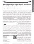 Cover page: Highly Flexible Wrinkled Carbon Nanotube Thin Film Strain Sensor to Monitor Human Movement