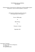 Cover page: Characterization of Genes Involved in Resistance and Susceptibility Against Phytophthora infestans and Phytophthora cinnamomi