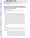 Cover page: Analyzing Policy Networks Using Valued Exponential Random Graph Models: Do Government‐Sponsored Collaborative Groups Enhance Organizational Networks?