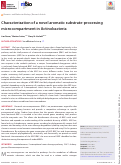 Cover page: Characterization of a novel aromatic substrate-processing microcompartment in Actinobacteria