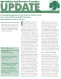 Cover page: Agricultural and Resource Economics Update