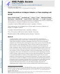 Cover page: Dietary Restrictions in Dialysis Patients: Is There Anything Left to Eat?