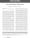 Cover page: Successful Aging of Physicians