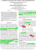 Cover page: Learnability and constraints on the semantics of clause-embedding predicates