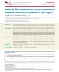 Cover page: Novel ACTN2 missense variant is associated with idiopathic ventricular fibrillation: a case report.