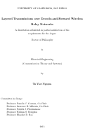 Cover page: Layered Transmissions over Decode-and-Forward Wireless Relay Networks