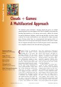 Cover page: Clouds + Games: A Multifaceted Approach