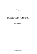 Cover page: Omnia Cum Tempore