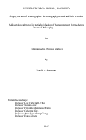 Cover page: Staging the animal oceanographer: An ethnography of seals and their scientists