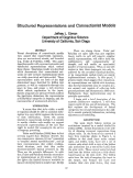 Cover page: Structured Representations and Connectionist Models