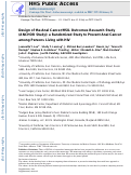 Cover page: Design of the ANal Cancer/HSIL Outcomes Research study (ANCHOR study): A randomized study to prevent anal cancer among persons living with HIV.