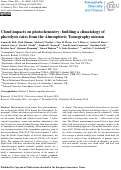 Cover page: Cloud impacts on photochemistry: building a climatology of photolysis rates from the Atmospheric Tomography mission