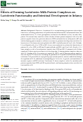 Cover page: Effects of Forming Lactoferrin-Milk Protein Complexes on Lactoferrin Functionality and Intestinal Development in Infancy.