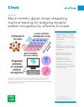 Cover page: Mucin-mimetic glycan arrays integrating machine learning for analyzing receptor pattern recognition by influenza A viruses.