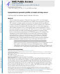 Cover page: Comprehensive genomic profiles of small cell lung cancer