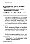 Cover page: Bactericidal action of nafcillin, vancomycin, and three cephalosporins against nafcillin-susceptible and nafcillin-resistant coagulase-negative staphylococci