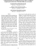 Cover page: Contingent Responsiveness in Digital Sotrybooks: Effects on Children's Comprehension and the Role of Individual Differences in Attention